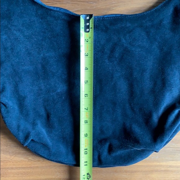 Friis & Company Navy Suede Hobo Bag. - Picture 7 of 8